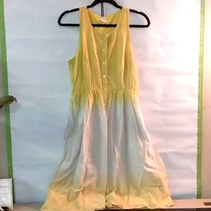 Yellow/White Ombre Summer Dress